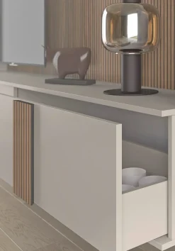 Parete attrezzata Riga day 02  Collezione esclusiva in stile design a prezzo ribassato