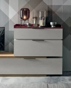 Parete attrezzata S004  space Tomasella in stile moderno a prezzo scontato