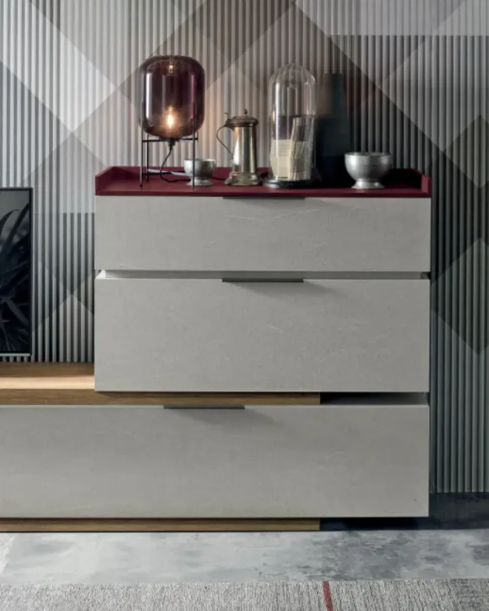 Parete attrezzata S004 space Tomasella in stile moderno a prezzo scontato