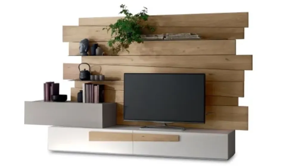 Parete attrezzata Scuderia living Maronese in legno a prezzo scontato