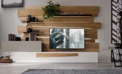 Parete attrezzata Scuderia living Maronese in legno a prezzo scontato