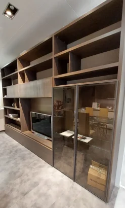 Parete attrezzata Seta Maronese acf in stile moderno a prezzo scontato