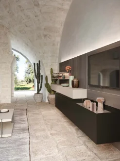 Parete attrezzata Skyline south italian atmosphere della marca Astor mobili con uno sconto esclusivo