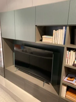 Parete attrezzata Soggiorno eucalipto di Novamobili scontata del 30%