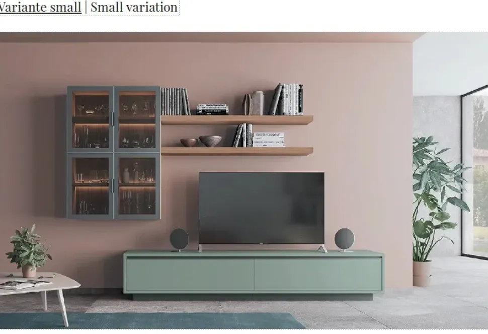 Parete attrezzata Space l05 Colombini casa in stile moderna a prezzo ribassato