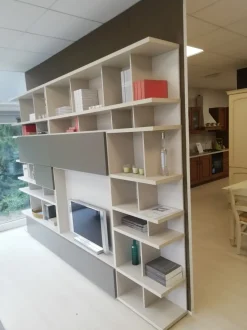 Parete attrezzata Spazioteca del marchio Pianca con un ribasso esclusivo