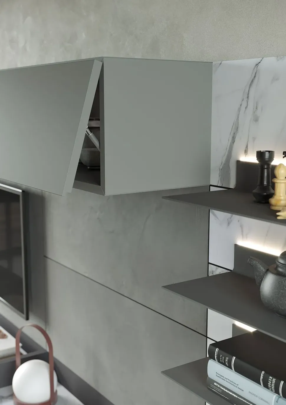 Parete attrezzata Story 4 di Astor mobili scontata del 35%