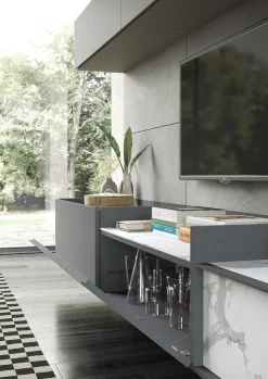 Parete attrezzata Story 4 di Astor mobili scontata del 35%