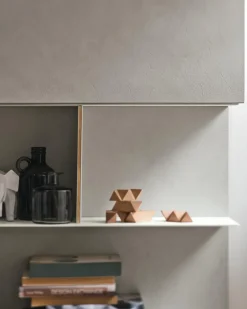 Parete attrezzata Tomasella in laminato materico A077 a prezzo Outlet