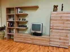 Parete attrezzata Unikawood della marca Fratelli mirandola con uno sconto esclusivo