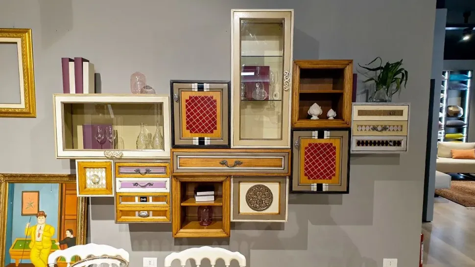 Parete attrezzata Vietri dell'azienda Maestri artigiani con uno sconto esclusivo