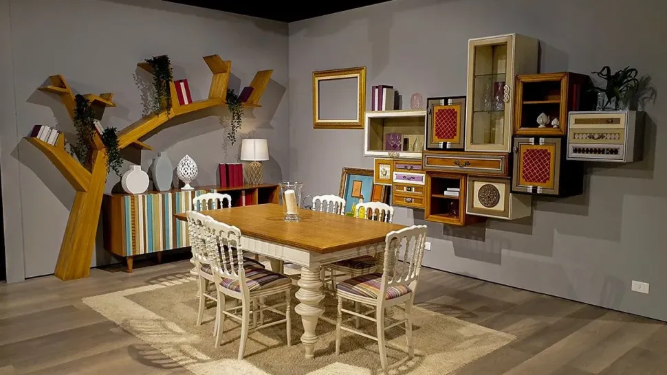 Parete attrezzata Vietri dell'azienda Maestri artigiani con uno sconto esclusivo