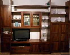 Parete libreria classica Artigianale - falegnameria scontato del -50 %