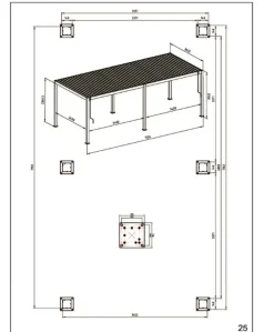 Pergotenda a marchio Bizzotto modello Pergotenga SCONTATA