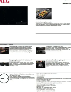 Piano cottura modello Aeg ikk8443fb   induzione Aeg a PREZZI OUTLET