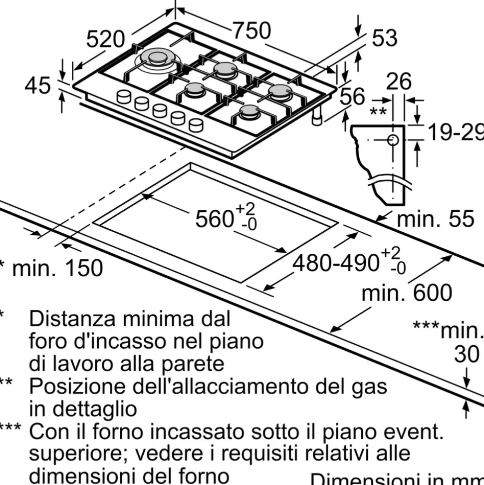 Piano cottura modello Pgs7b5b90 del brand Bosch a prezzo ribassato