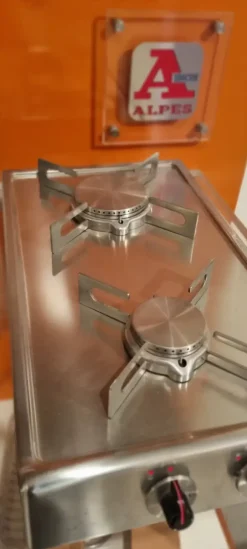 Piano cottura modello Piano cottura 2 fuochi del brand Alpes inox a prezzo ribassato