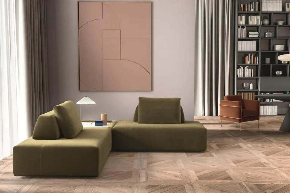 Platform tessuto in poliuretano Felis in Offerta Outlet