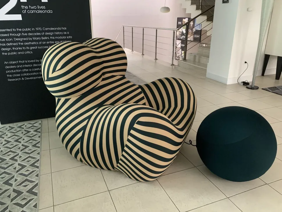 Poltrona con poggiapiedi Up 50 B&b italia in Offerta Outlet