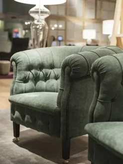 Poltrona con seduta fissa Fumoir Poltrona frau a prezzo Outlet