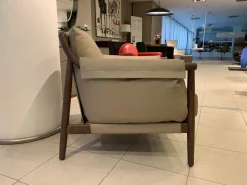 Poltrona con seduta fissa Times lounge Poltrona frau in Offerta Outlet