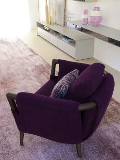 Poltrona con seduta fissa Gaudì Flou a prezzo Outlet