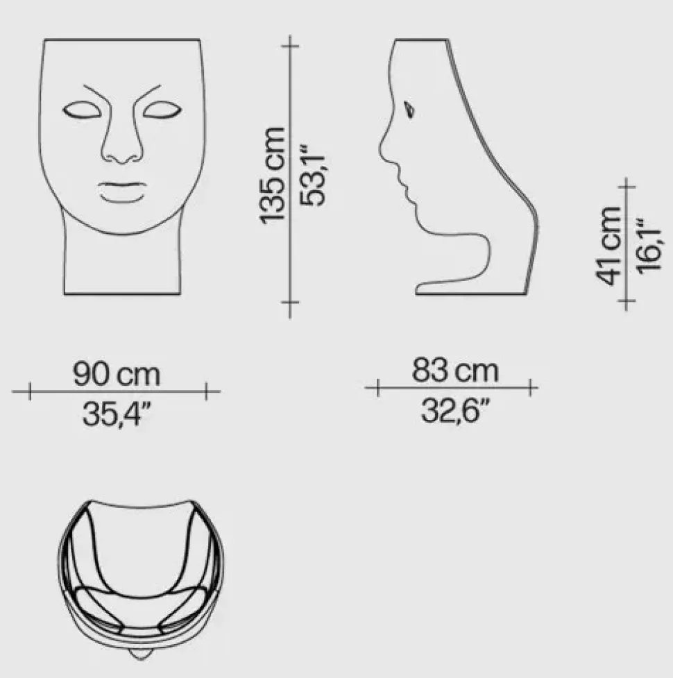 Poltrona Driade Nemo: seduta fissa, Italia, Outlet. Offerta!