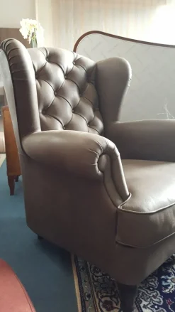 Poltrona in Pelle Kelly Cavadivani in Offerta Outlet