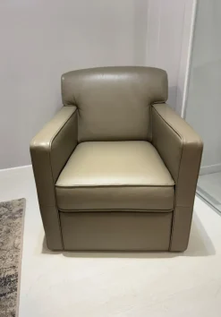 Poltrona in Pelle Lola Nicoletti home in Offerta Outlet