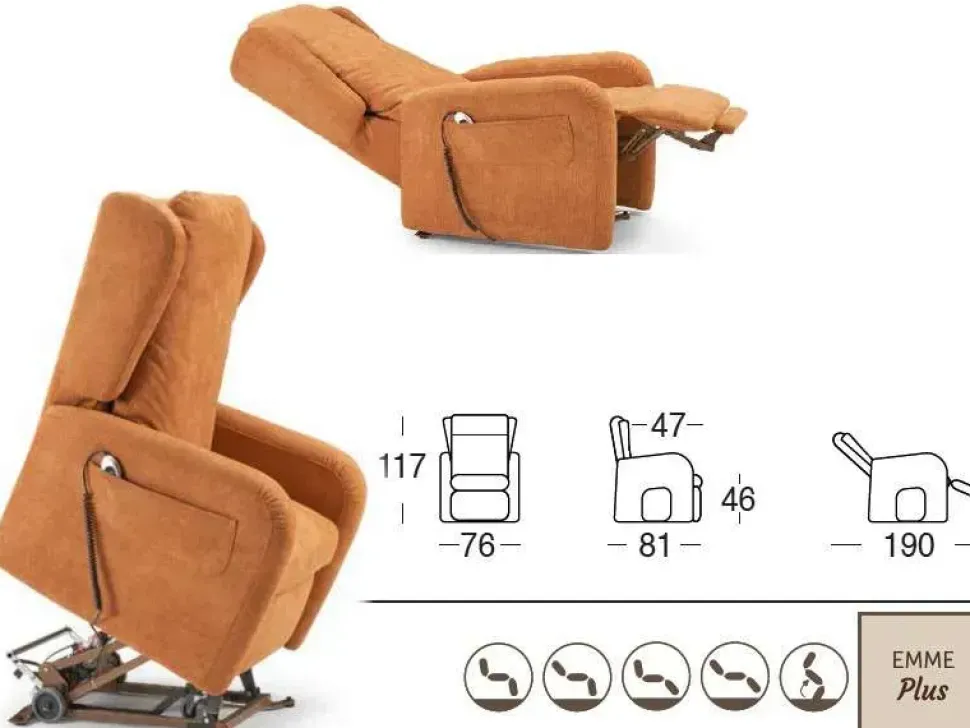 Poltrona in Tessuto Bianca Il benessere in Offerta Outlet