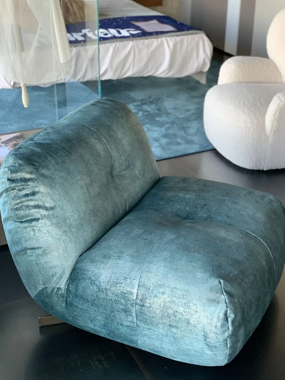 Poltrona in Tessuto Happening 1458 Lago in Offerta Outlet