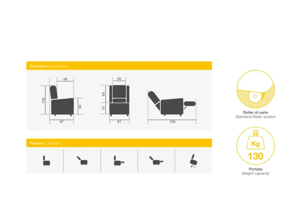 Poltrona in Tessuto K56-2r Ksp italia in Offerta Outlet