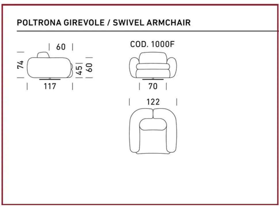 Poltrona in Tessuto Poltrona dienne curvi Dienne salotti a prezzo Outlet