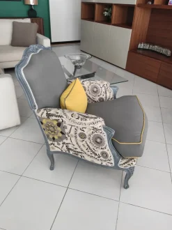 Poltrona in Tessuto Tiglio Tre ci salotti