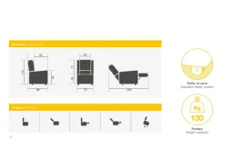 Poltrona K900-2 Ksp italia in Tessuto SCONTATA