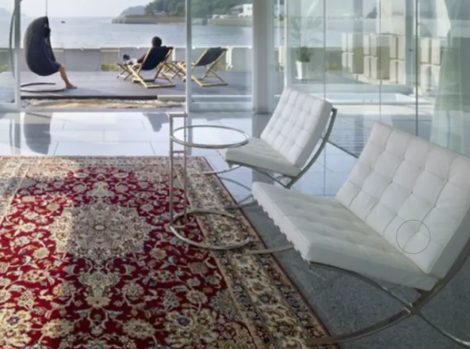 Poltrona Mies van der rohe Artigianale in Tessuto SCONTATA