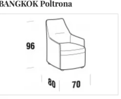 Poltrona modello Bangkok Collezione esclusiva con forte sconto