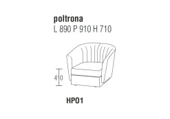 Poltrona Molteni & C modello Holborn in promozione