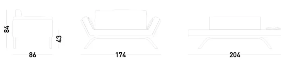 Poltrona Nicla Dienne salotti in Tessuto SCONTATA