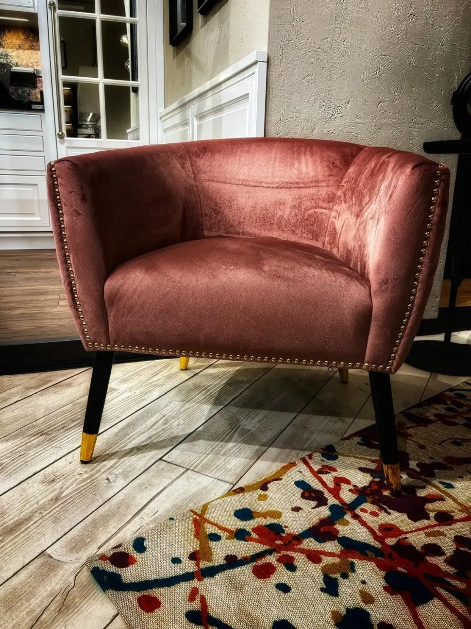 Poltrona Poltrona a conchiglia in velluto Bizzotto in Tessuto SCONTATA