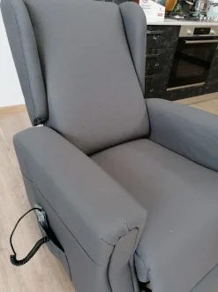 Poltrona relax in Ecopelle Arabella Stones scontata