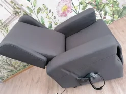 Poltrona relax in Ecopelle Arabella Stones scontata