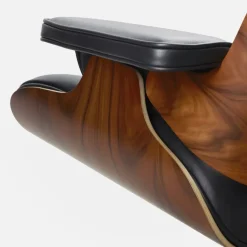 Poltrona relax in Pelle James lounge chair con ottoman A&c in Offerta Outlet