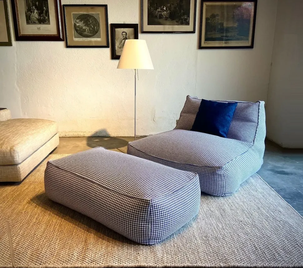 Poltrona relax in Tessuto Poltrona e pouff zoe Verzelloni scontata