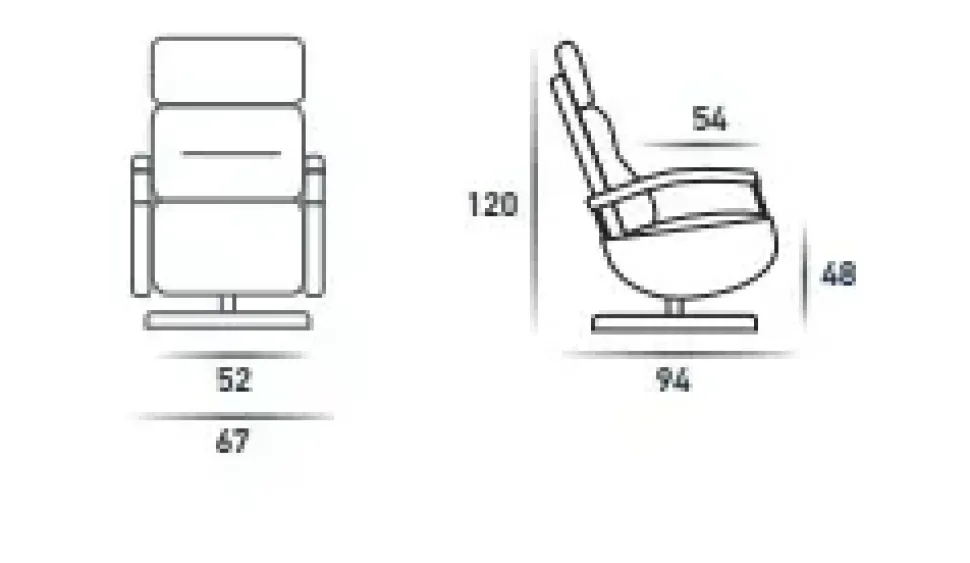 Poltrona relax in Tessuto Spazio relax a prezzo scontato