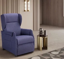 Poltrona relax in Tessuto Easy Mottes selection in Offerta Outlet