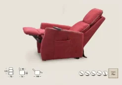 Poltrona Siria con movimento relax a marchio Il benessere con uno sconto imperdibile