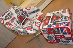 Poltroncina in stile moderno modello Citymap Target point a prezzo scontato