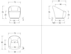 Poltroncina Jolie * Con seduta fissa Twils in offerta