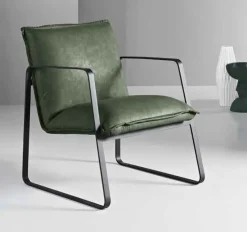 Poltroncina modello Sedia design  mod italia 3 colori  Md work in Ecopelle a prezzo Outlet